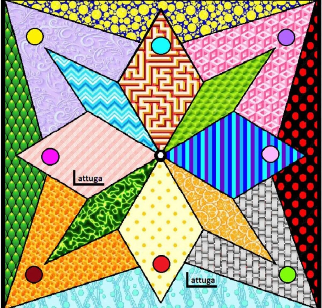 Colorful Geometric Star Pattern
