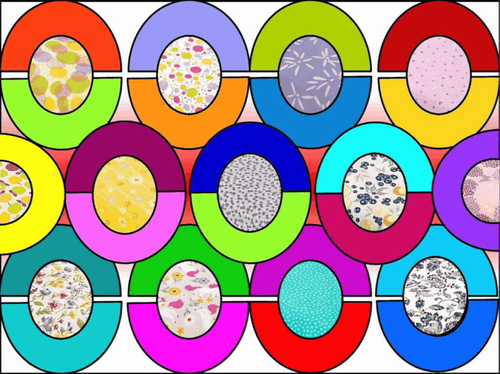 Colorful Oval Pattern Puzzle