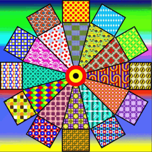 Colorful Pattern Wheel