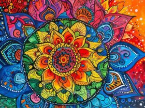 Rainbow Mandala Mirage