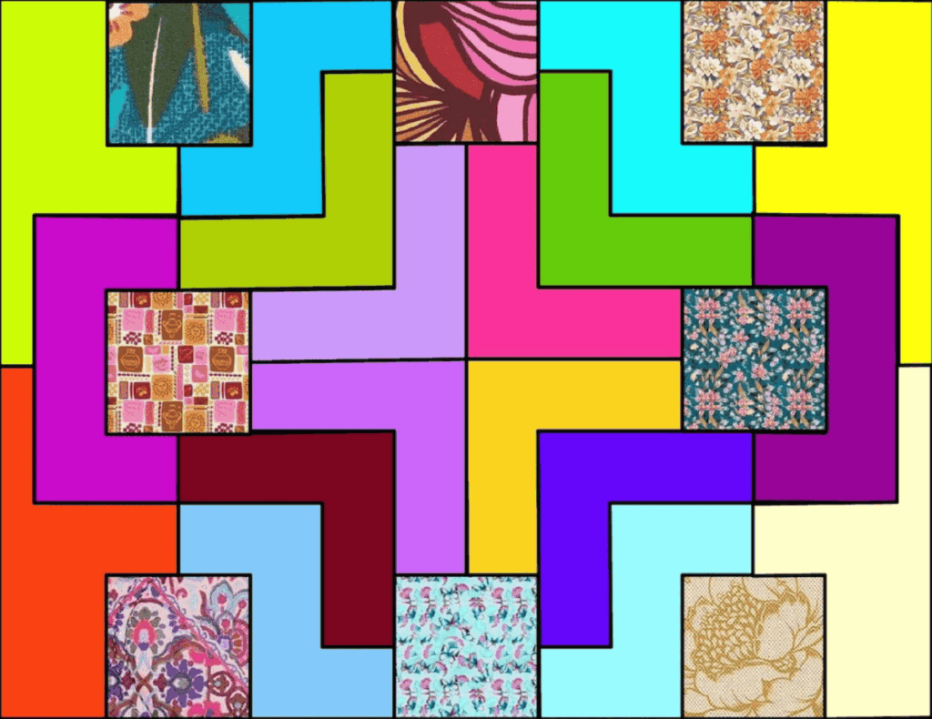 Textile Patchwork Mosaic