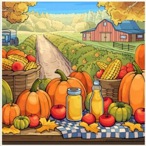 Autumn Harvest at the Farm