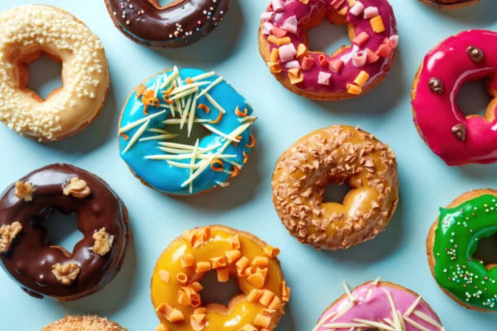 Colorful Gourmet Donuts Collection