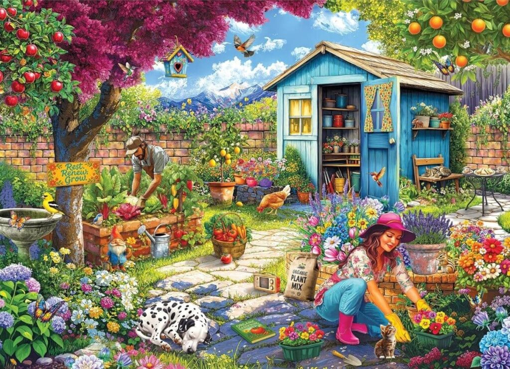 Couple In The Garden