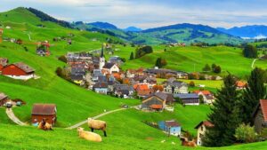 Peaceful Alpine Village