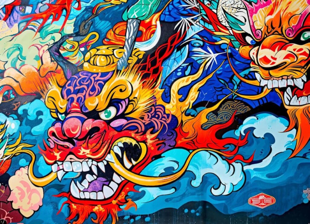 Red Dragon Graffiti