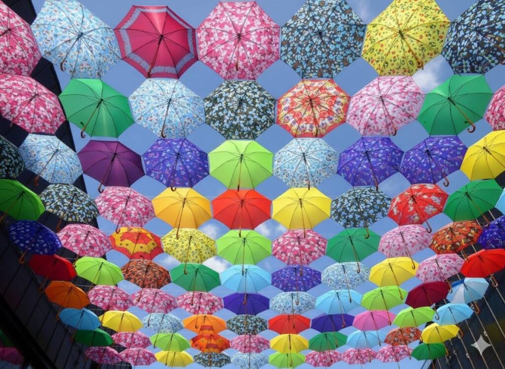 Umbrellas in the Sky