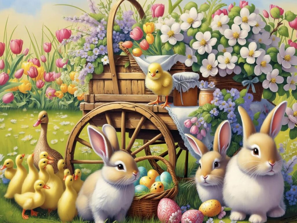 Bunnies and Friends Easter