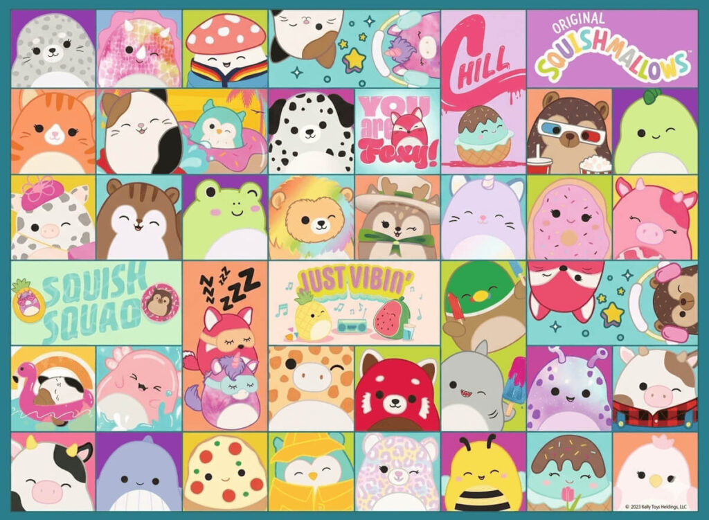 Adorable Squishmallows Collage