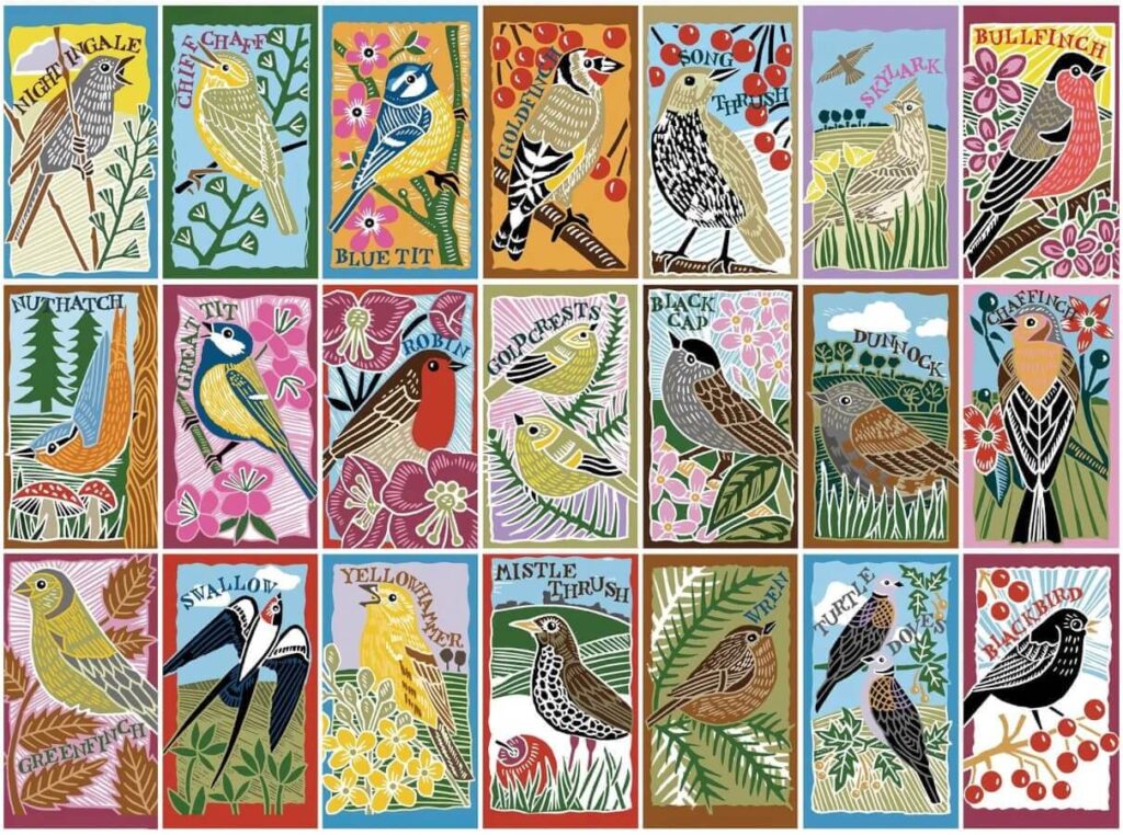 Mosaic Songbirds Art