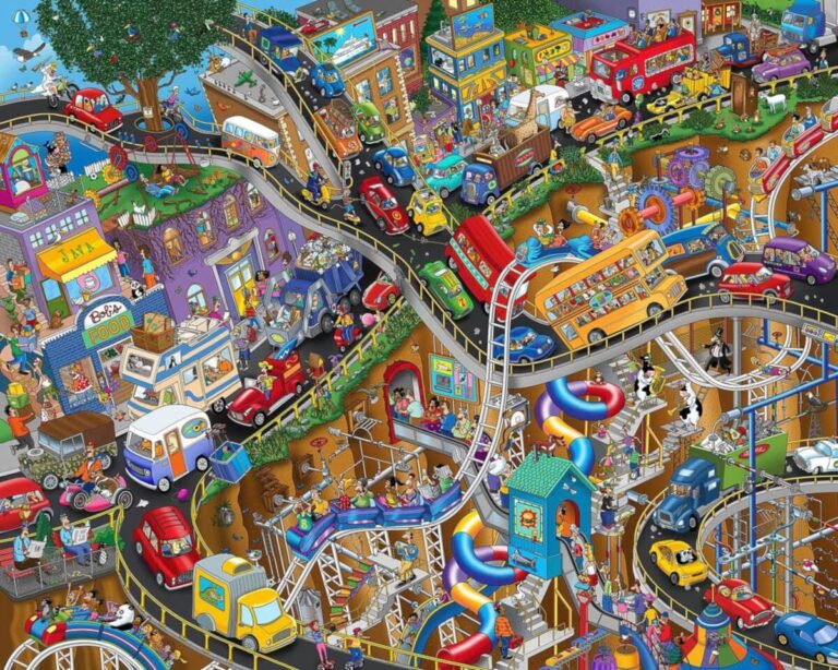 Whimsical Cartoon Transportation