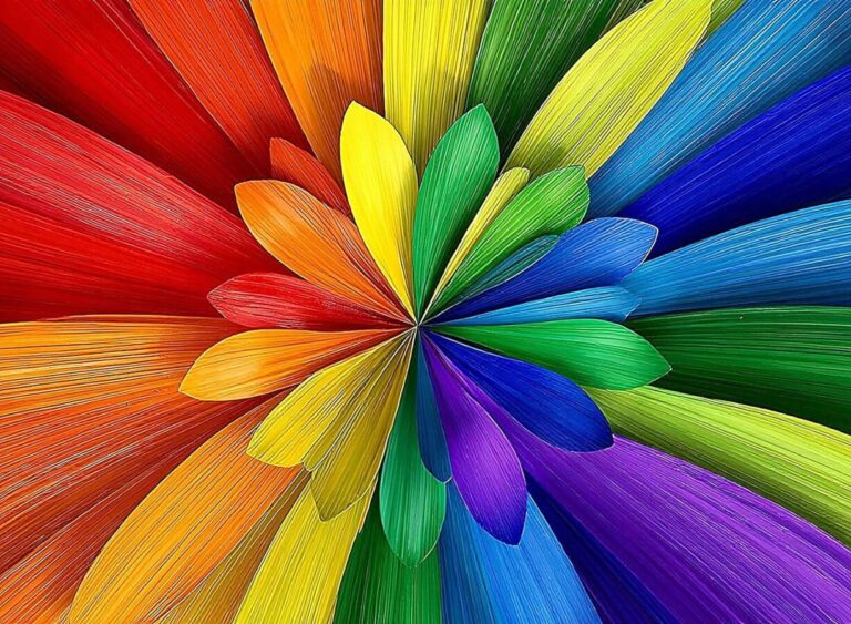Abstract Rainbow Colorful Art