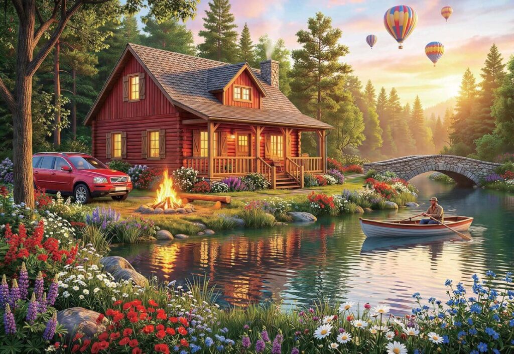 Cabin next to the lake