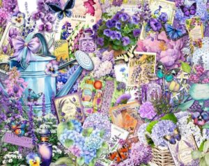 Purple Passion – Floral Collage