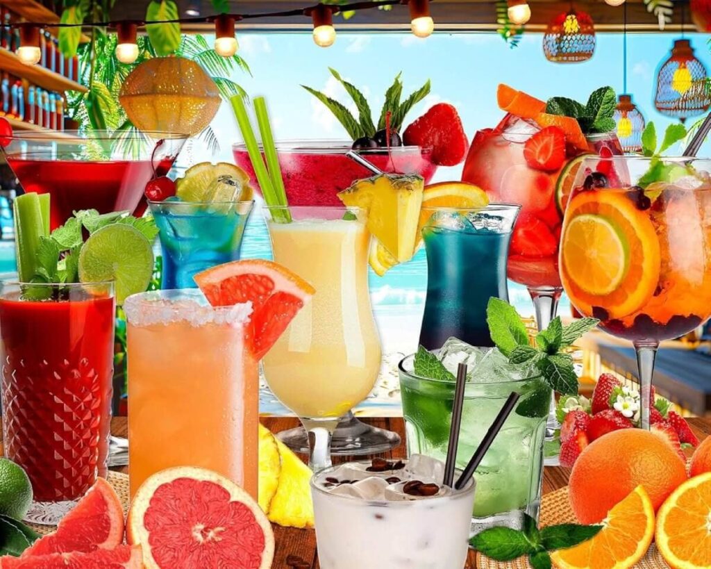 Summer Sips – Colorful Tropical Drinks