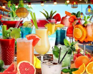 Summer Sips – Colorful Tropical Drinks