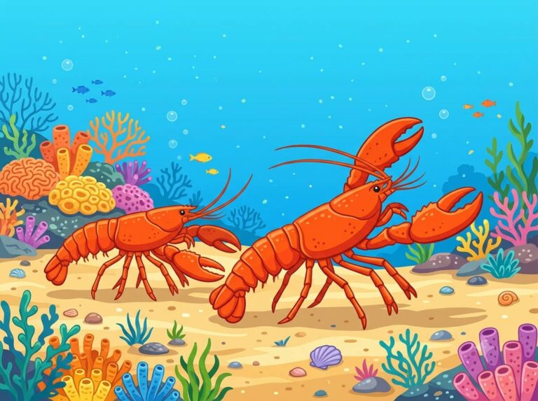 Freshly Caught Lobsters