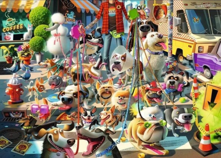 Joyful Dog Walker