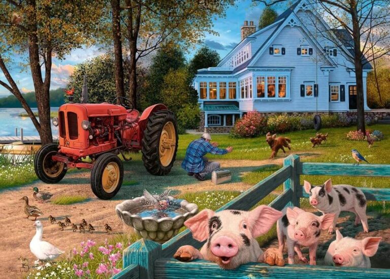 Idyllic Farm Scene- Country Life