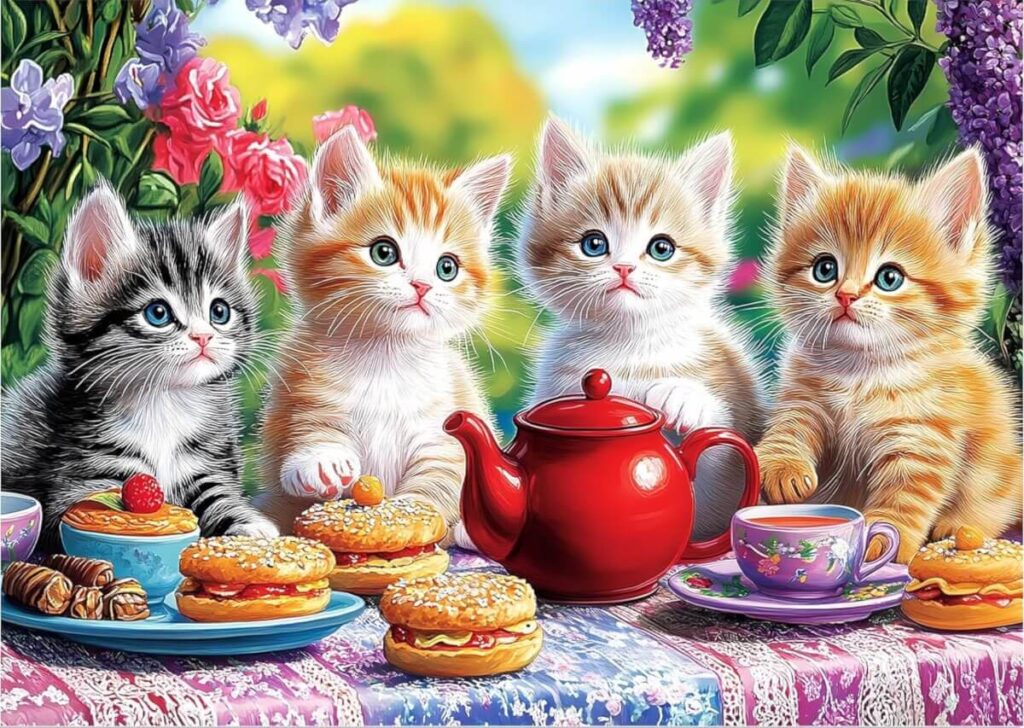 Kittens’ Tea Time