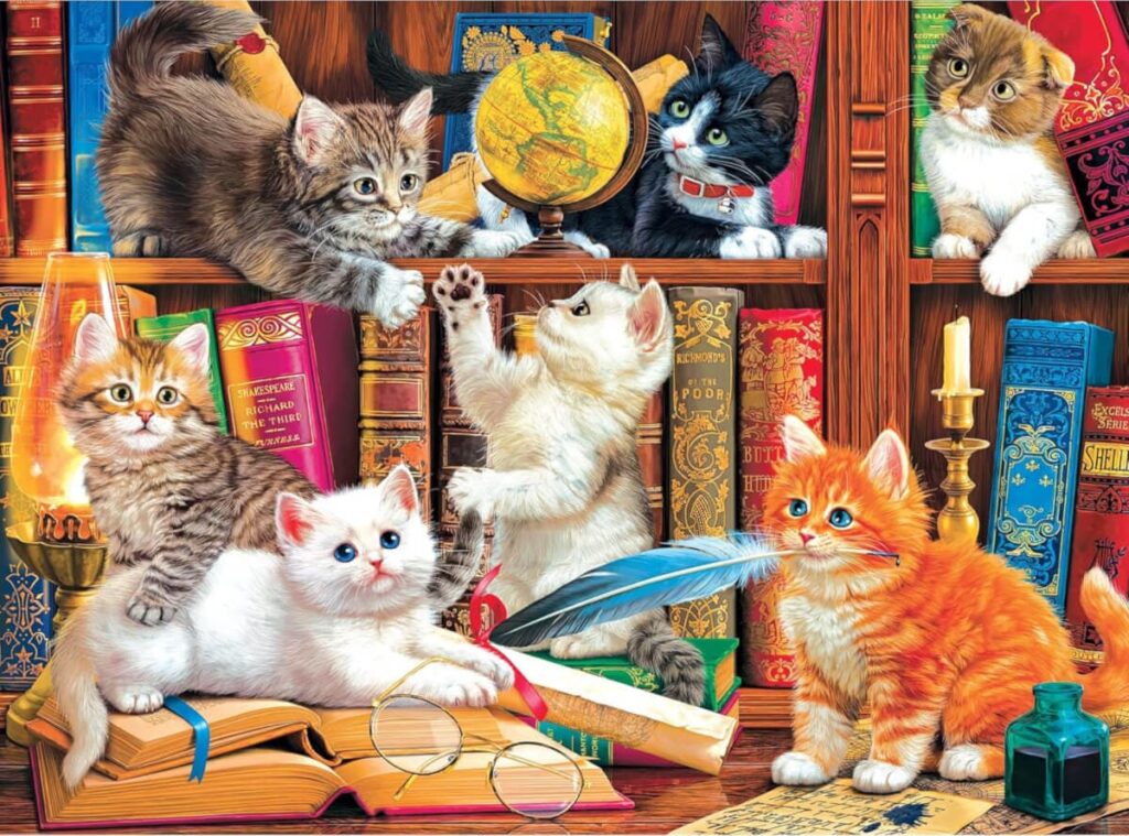 Kittens at Library Mischief