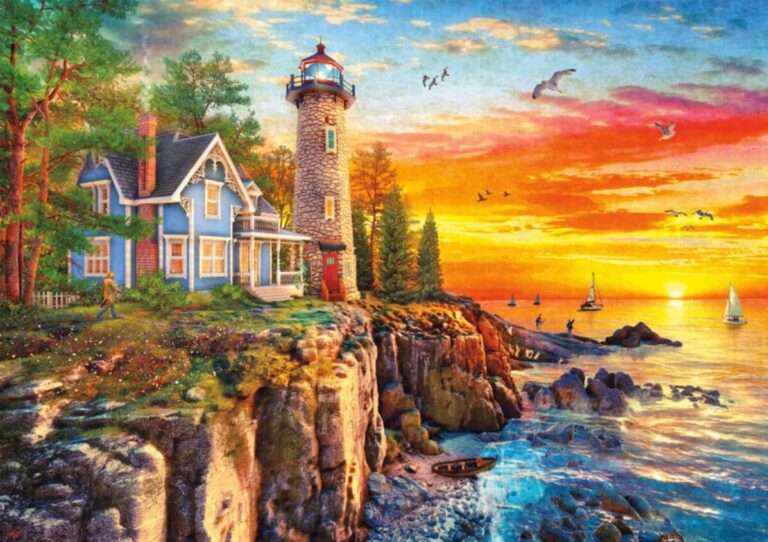 Beacon on the Rocky Cliffs