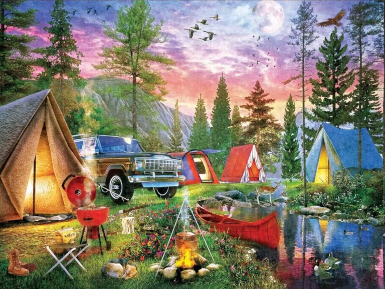 Under the Moonlight Camping