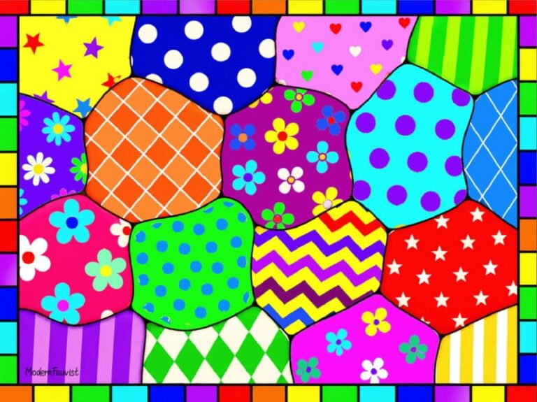 Colorful Quilt Mosaic