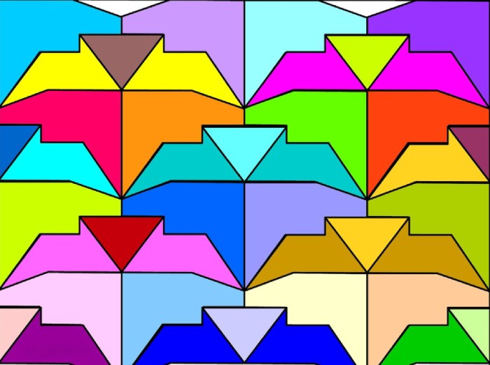 Vibrant Geometric Tessellation