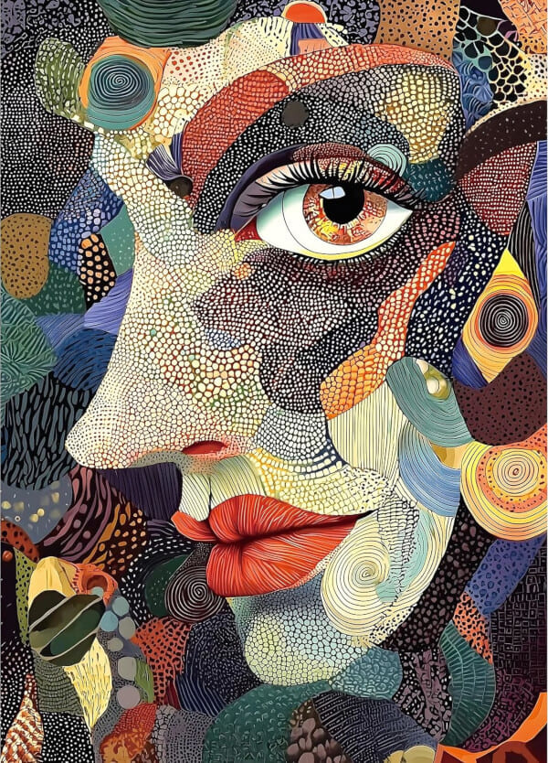 Abstract Art Faces