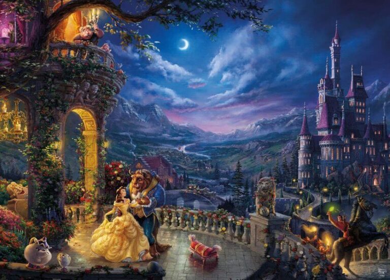 Beauty and the Beast Dancing- Disney Kinkade