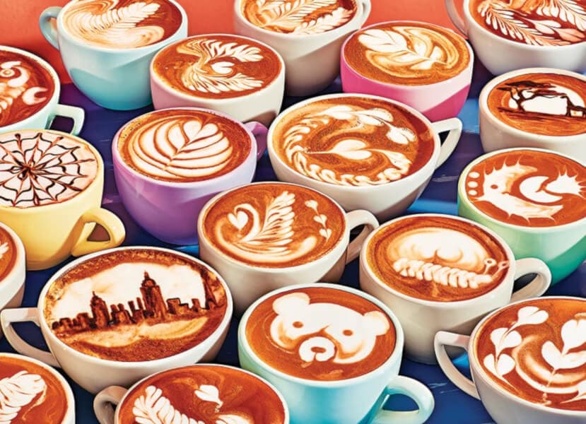 Colorful Latte BaristArt