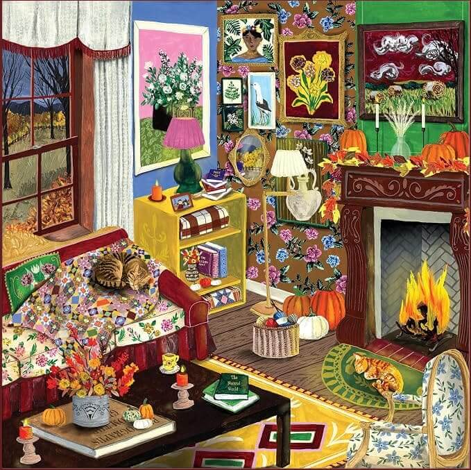 Cozy Fall Living Room Imagery