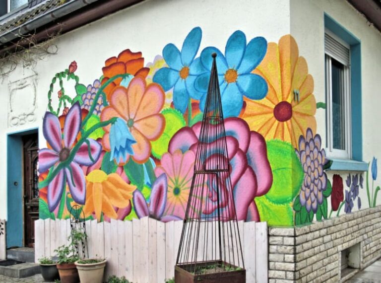 Floral Wall Mural House