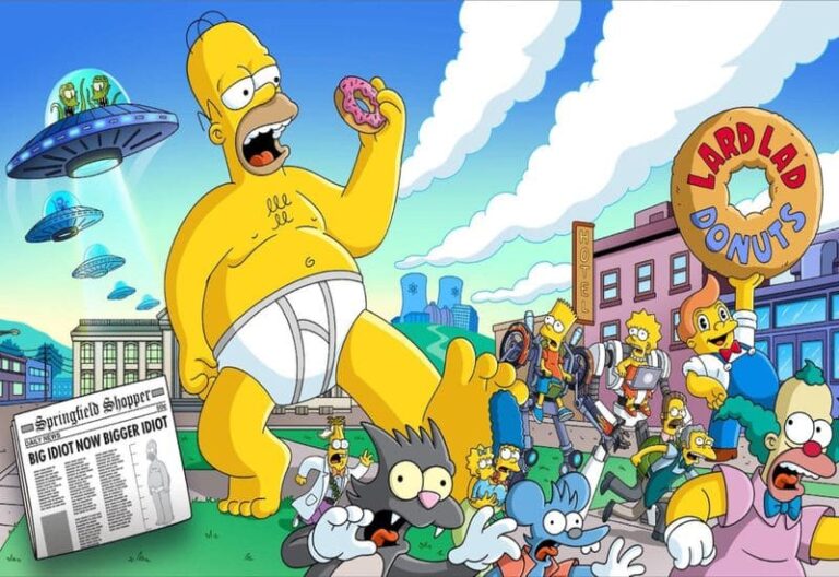Giant Homer Simpson Rampage
