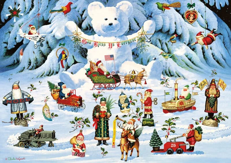 Jingle Bell Teddy and Friends – Charles Wysocki