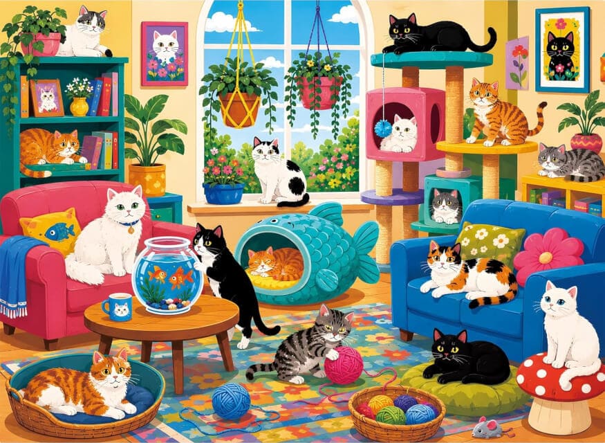 Kitty Room Colorful