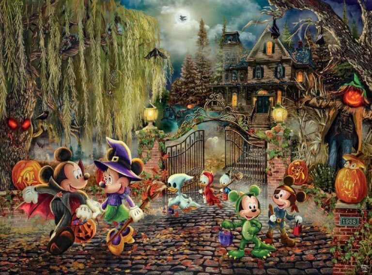 Mickey and Minnie Halloween – Disney Kinkade