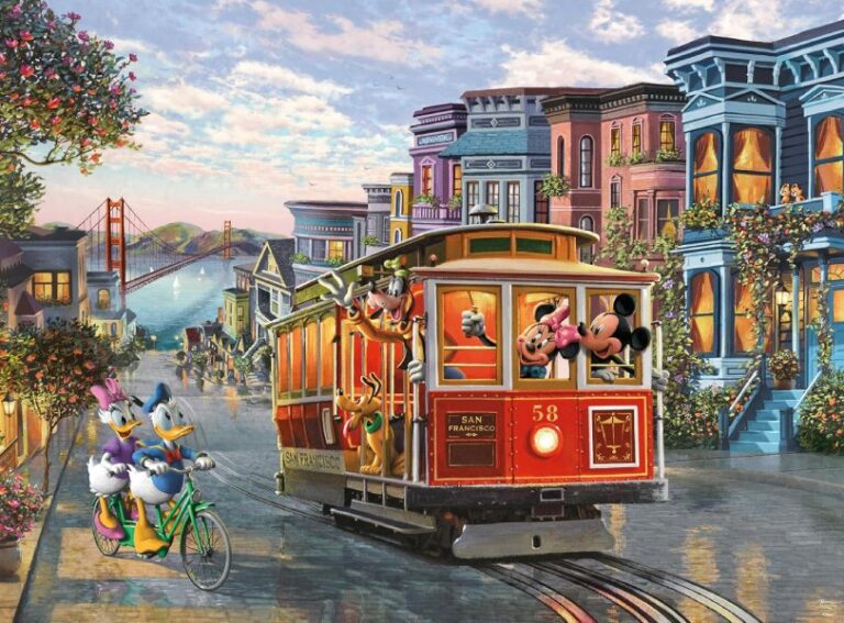 Mickey and Minnie in San Francisco – Disney Kinkade