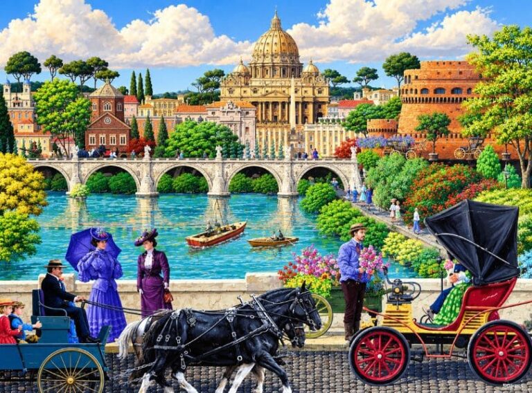 Romantic Carriage Ride in Historic Rome