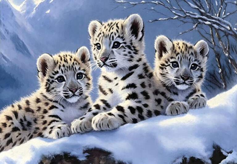 Snow Leopard Winter