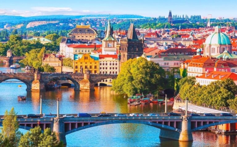 Vltava River and Old Town Prague, Czech