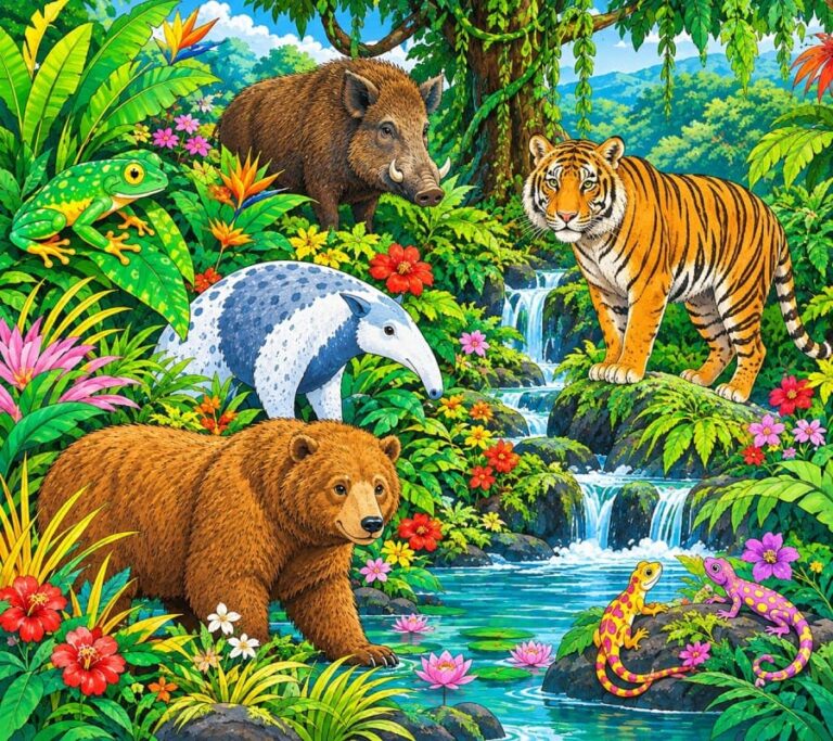 Wild Rainforest Friends